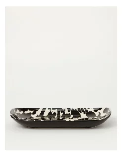 Deals 🛒 Vue Eclipse Irregular Platter In Black/White 😍
