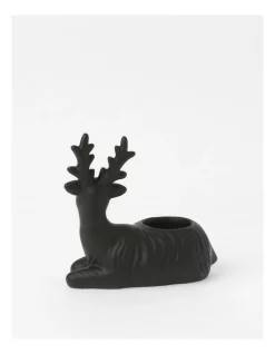 Buy 😍 Myer Giftorium Modern Holiday Ceramic Reindeer Tealight Candle Holder 14 Cm In Black 👏 -The Christmas Shop Sales unnamed file 202