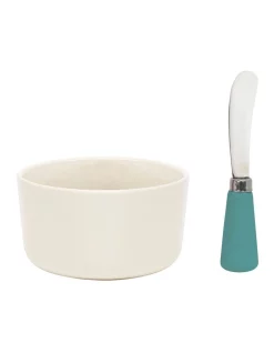 Top 10 😍 Salt&Pepper Kringle Dip Bowl 11x6.5cm And Spreader In Stone 🤩