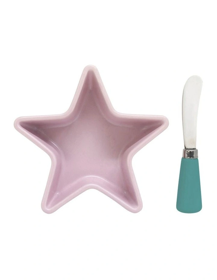 Brand new π Salt&Pepper Kringle Star Bowl 15cm And Spreader Pink β¨ 3 Brand new π Salt&Pepper Kringle Star Bowl 15cm And Spreader Pink β¨