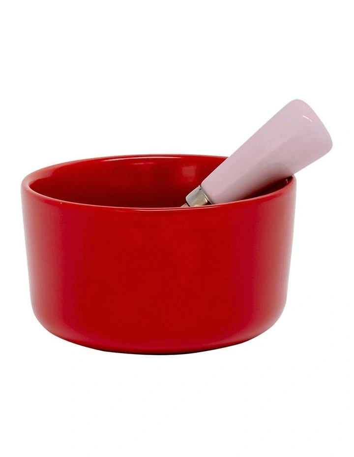 Promo β€οΈ Salt&Pepper Kringle Dip Bowl And Spreader 11x6.5cm In Red π 4 Promo β€οΈ Salt&Pepper Kringle Dip Bowl And Spreader 11x6.5cm In Red π - Image 2
