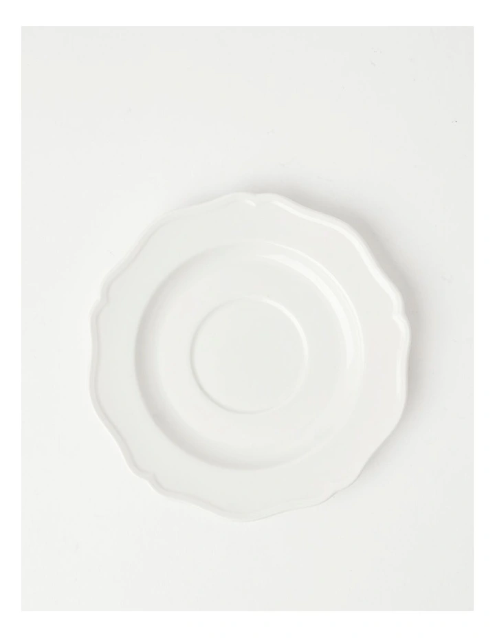 Best Sale π Heritage Scalloped Cup & Saucer White β 5 Best Sale π Heritage Scalloped Cup & Saucer White β - Image 3