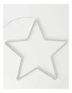 Wholesale π Myer Giftorium Merry & Bright 140L Star Neon Rope Led DecorationMulti: 40cm β€οΈ