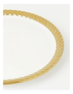 Deals ⌛ Heritage Gold Rope Side Plate White 👍 -The Christmas Shop Sales unnamed file 2122