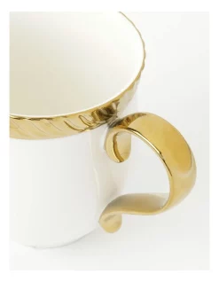 Best Pirce ✔️ Heritage Gold Rope Mug White/Gold 👏 -The Christmas Shop Sales unnamed file 2130