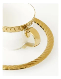 Budget 🧨 Heritage Gold Rope Cup & Saucer 🛒 -The Christmas Shop Sales unnamed file 2153