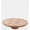 Best Sale 🎁 Heritage Herringbone Wood Cake Stand 🎉 -The Christmas Shop Sales unnamed file 2154
