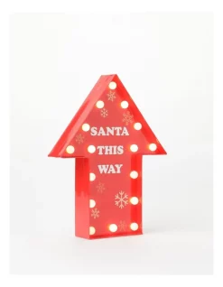 Brand new ❤️ Myer Giftorium Merry & Bright 16L Paper Gloss Arrow Sign B/O LED Decoration: Red30cm 💯 -The Christmas Shop Sales unnamed file 216