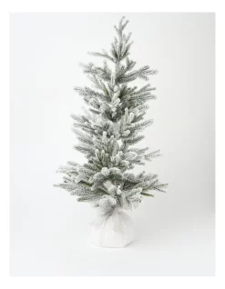 Wholesale β Myer Giftorium Luxe Flocked Table Tree With Velvet Base In White π