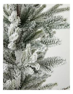 Wholesale ⌛ Myer Giftorium Luxe Flocked Table Tree With Velvet Base In White 😍 -The Christmas Shop Sales unnamed file 219