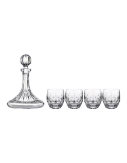 Deals 🔥 Waterford Winter Wonders Winter Rose Decanter And 4 Glasses 🔥