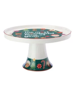 Best deal 🛒 Maxwell & Williams Kasey Rainbow Sparkly Season Footed Cake Stand 20cm Dark Green Gift Boxed 🎁