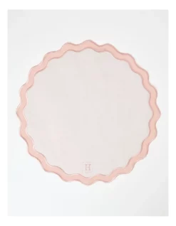 Cheap 🎁 Heritage Florence Scalloped Edge Set Of 4 In Pink And White 🧨