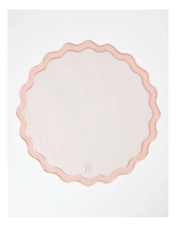 Cheap ๐ Heritage Florence Scalloped Edge Set Of 4 In Pink And White ๐งจ 3 Cheap ๐ Heritage Florence Scalloped Edge Set Of 4 In Pink And White ๐งจ