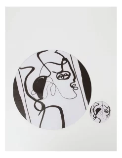 Buy π€© Vue Leather Look Coaster Faces In Black And White Round β 7 Buy π€© Vue Leather Look Coaster Faces In Black And White Round β -The Christmas Shop Sales unnamed file 2355