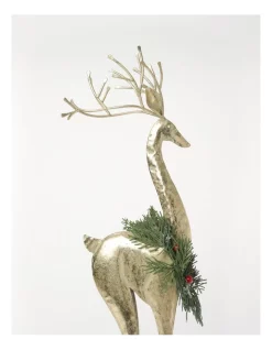 Outlet ⭐ Myer Giftorium Heirloom Metal Antiqued Large Reindeer In Gold 🥰 -The Christmas Shop Sales unnamed file 236