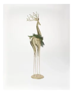 Outlet ⭐ Myer Giftorium Heirloom Metal Antiqued Large Reindeer In Gold 🥰 -The Christmas Shop Sales unnamed file 237