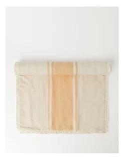 Cheap 🌟 Australian House & Garden Yarn Dyed Linen Table Runner Sand 🔔