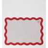 Wholesale ⌛ Heritage Florence Scalloped Edge Placemat Set Of 4 In Red And White 🎉