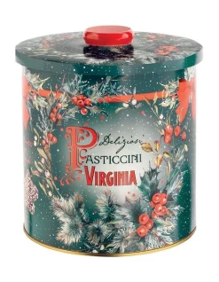 Cheap 🛒 Amaretti Virginia Assorted Biscuits In Holly Barrel Tin 260g 🔥