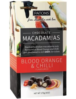 Cheapest 🤩 Patons Dark Chocolate Macadamias With Blood Orange & Chilli Gift Box 👍