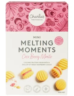 Deals π Charlies Cookies Mini Melting Moments Coco Berry Monte Carlo 100g π