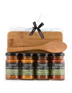 Best Pirce 😉 Random Harvest Mini BBQ Condiments With Cheese Board Pack 4x60g 💯