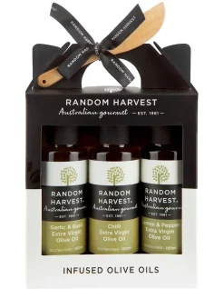 Discount ✨ Random Harvest Infused Olive Oils Carry Case 3x100ml 🌟