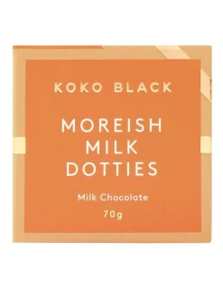 Budget 👏 Koko Black Moreish Milk Dotties Cube 70g 🔔