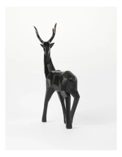Best Sale 💯 Myer Giftorium Modern Holiday Polyresin Geometric Reindeer Decoration In Black 🌟 -The Christmas Shop Sales unnamed file 287