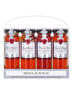 Budget 👍 Ogilvie & Co Beelicious Honey Quad Pack 460ml 🎉