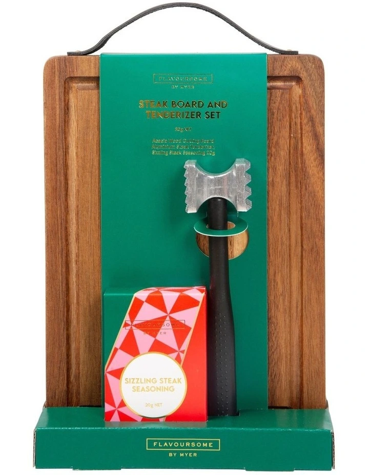 Deals β€οΈ Flavoursome By Myer Steak Board And Tenderizer Set 20g π 3 Deals β€οΈ Flavoursome By Myer Steak Board And Tenderizer Set 20g π