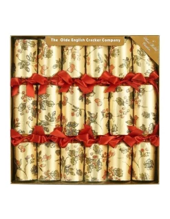 Cheap 😍 The Olde English Cracker Company TOECC Gold Foiled Berry Garland Print Crackers 30 Cm ⌛