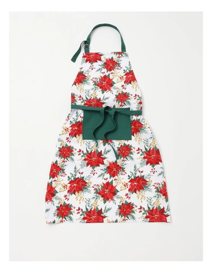 Outlet โ๏ธ The Cooks Collective ๐ Christmas Novelty Apron In Poinsettia ๐ 4 Outlet โ๏ธ The Cooks Collective ๐ Christmas Novelty Apron In Poinsettia ๐ - Image 2