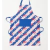 Best Pirce 🔥 The Cooks Collective 🎅 Christmas Novelty Apron In Blue/Pink Stripe 🌟