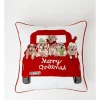 Best Pirce ⭐ Myer Giftorium Heirloom 🦮 Dogs On Ute Embroidered Cushion 50x50cm In Red/White 😍