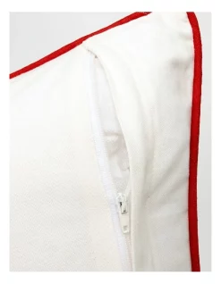 Best Pirce ⭐ Myer Giftorium Heirloom 🦮 Dogs On Ute Embroidered Cushion 50x50cm In Red/White 😍 -The Christmas Shop Sales unnamed file 2989