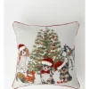Wholesale 🎁 Myer Giftorium Heirloom 🦮 Dogs Around Tree Print Piped CushionWhite: 50X50 Cm 🔔 -The Christmas Shop Sales unnamed file 3002