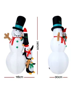 Brand new 🌟 Jingle Jollys Inflatable Snowman In Multi 🎉 -The Christmas Shop Sales unnamed file 3011
