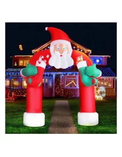 Wholesale ⭐ Jingle Jollys Inflatable 🎅 Christmas Santa Archway In Multi ⌛