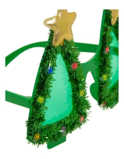 Buy 🎁 Myer Giftorium Merry & Bright Green Tinsel Tree Plastic Party Glasses ⌛ -The Christmas Shop Sales unnamed file 3035