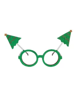 Flash Sale 🧨 Myer Giftorium Merry & Bright Green Novelty Tree Eyeglasses 🔔