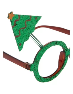 Flash Sale 🧨 Myer Giftorium Merry & Bright Green Novelty Tree Eyeglasses 🔔 -The Christmas Shop Sales unnamed file 3038