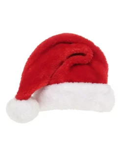 New 🛒 Myer Giftorium Red And White Fur Traditional Santa Hat ✨