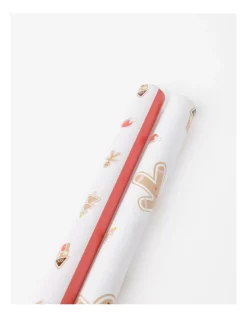 Deals 👏 Myer Giftorium M&B Gingerbread Man Wrap 3m 2 Pack In Multi 😉