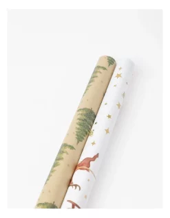 Brand new π Myer Giftorium Heirloom Trees/Sleigh Wrap 3m 2 Pack π