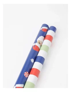 Cheap ✔️ Myer Giftorium M&B Santa Face Wrap 3m 2 Pack In Multi 🔥