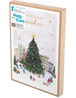 Buy ✔️ Simson 🔔 Christmas, Charity, Prostate Cancer Foundation Of Australia, 🔔 Christmas Tree Amoungst Buildings, Boxed Cards 😍