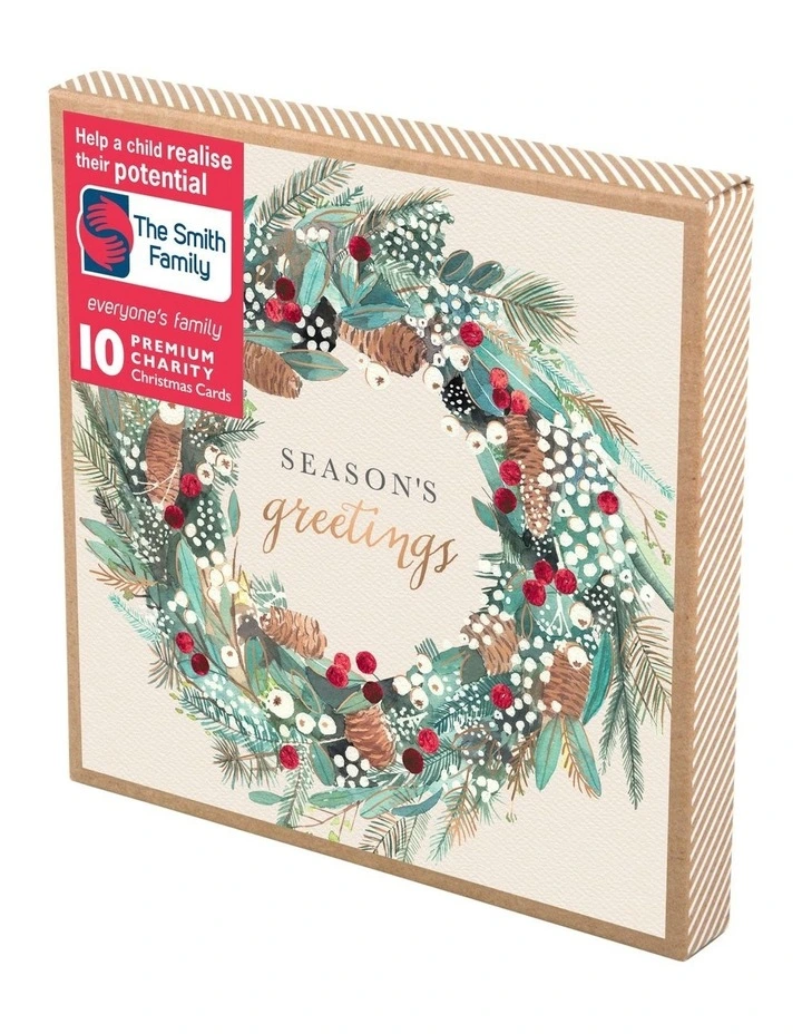 Wholesale π Simson π Christmas, Charity, The Smith Family, Pinecone Wreath , Boxed Cards π 3 Wholesale π Simson π Christmas, Charity, The Smith Family, Pinecone Wreath , Boxed Cards π