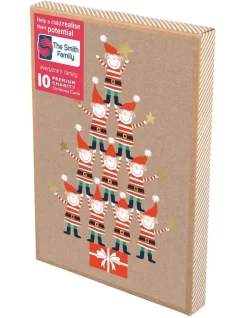 Budget 😍 Simson 🎁 Christmas, Charity, The Smith Family, Pip & Me Stacked 🎁 Christmas Tree, Boxed Cards 😉